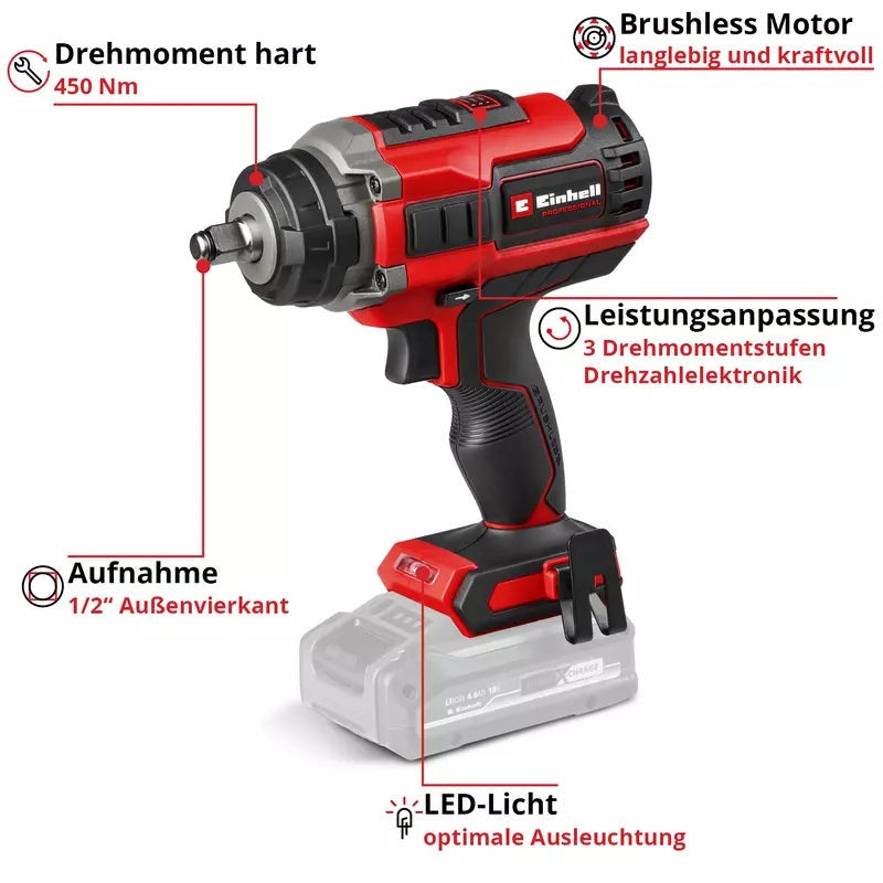 PROFESSIONAL Cordless Impact Wrench – IMPAXXO 18/450