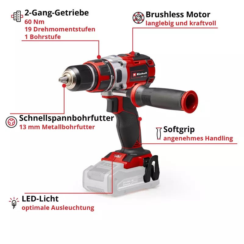 PROFESSIONAL Cordless Drill Driver – TP-CD 18 Li Brushless-Solo
